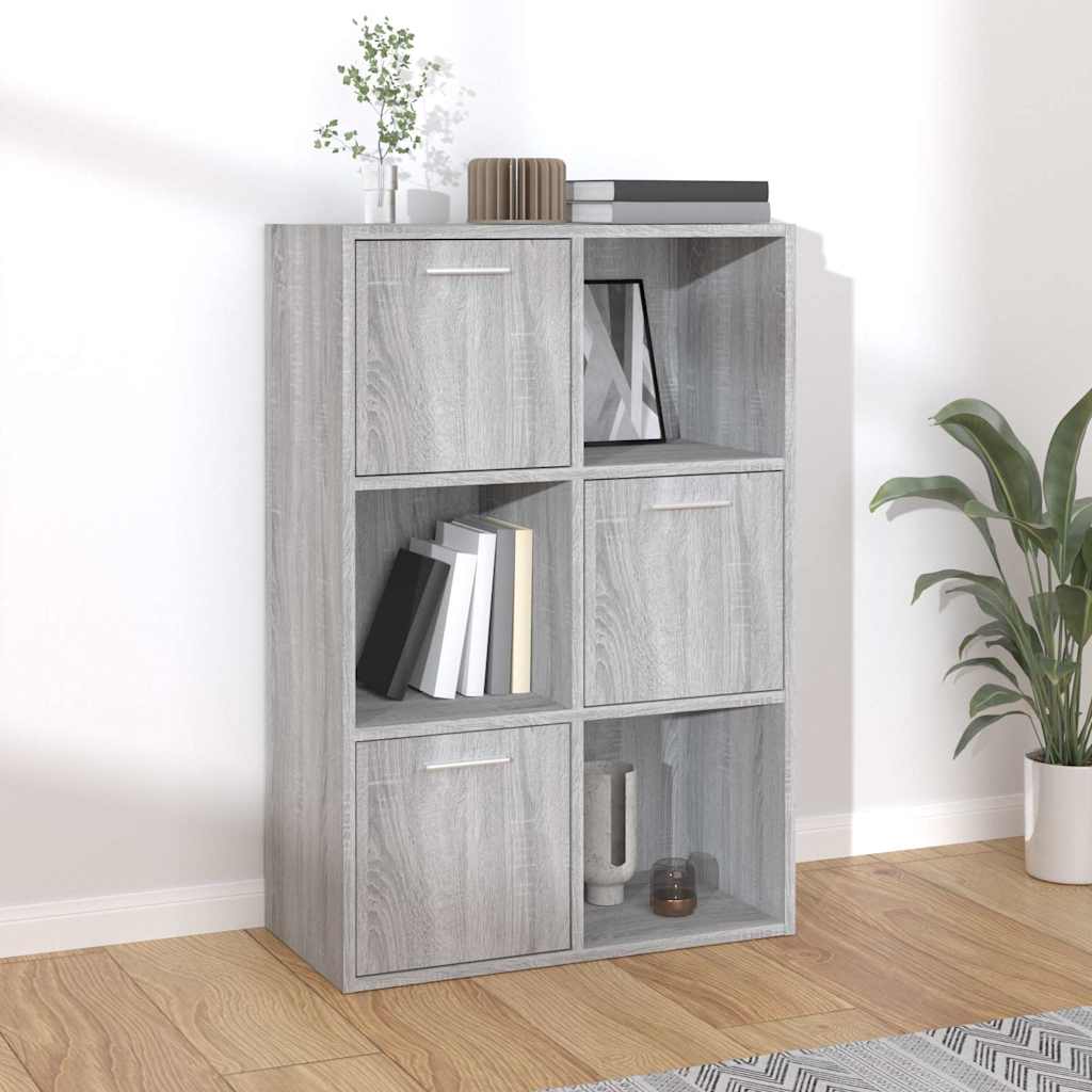 Vidaxl opbergkast 60x29,5x90 cm grijs sonoma eikenkleurig