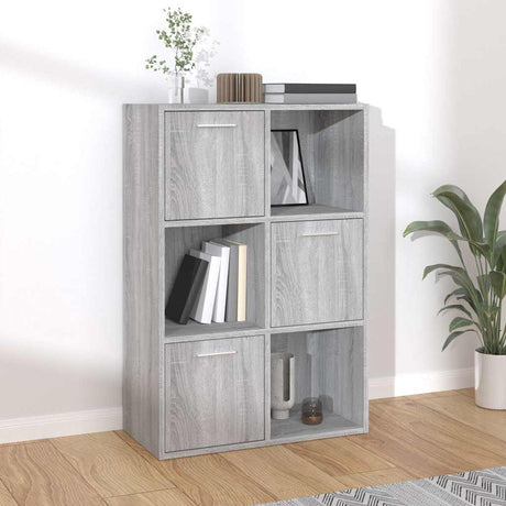 Vidaxl opbergkast 60x29,5x90 cm grijs sonoma eikenkleurig