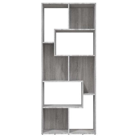 Vidaxl boekenkast 67x24x161 cm bewerkt hout grijs sonoma eikenkleurig