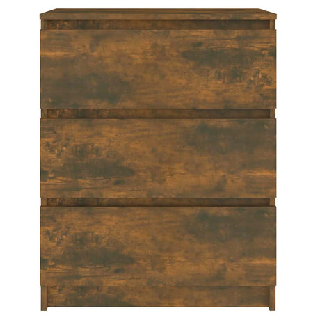 Vidaxl dressoir 60x35x76 cm bewerkt hout gerookt eikenkleurig