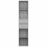 Vidaxl boekenkast 36x30x171 cm bewerkt hout grijs sonoma eikenkleurig