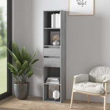 Vidaxl boekenkast 36x30x171 cm bewerkt hout grijs sonoma eikenkleurig