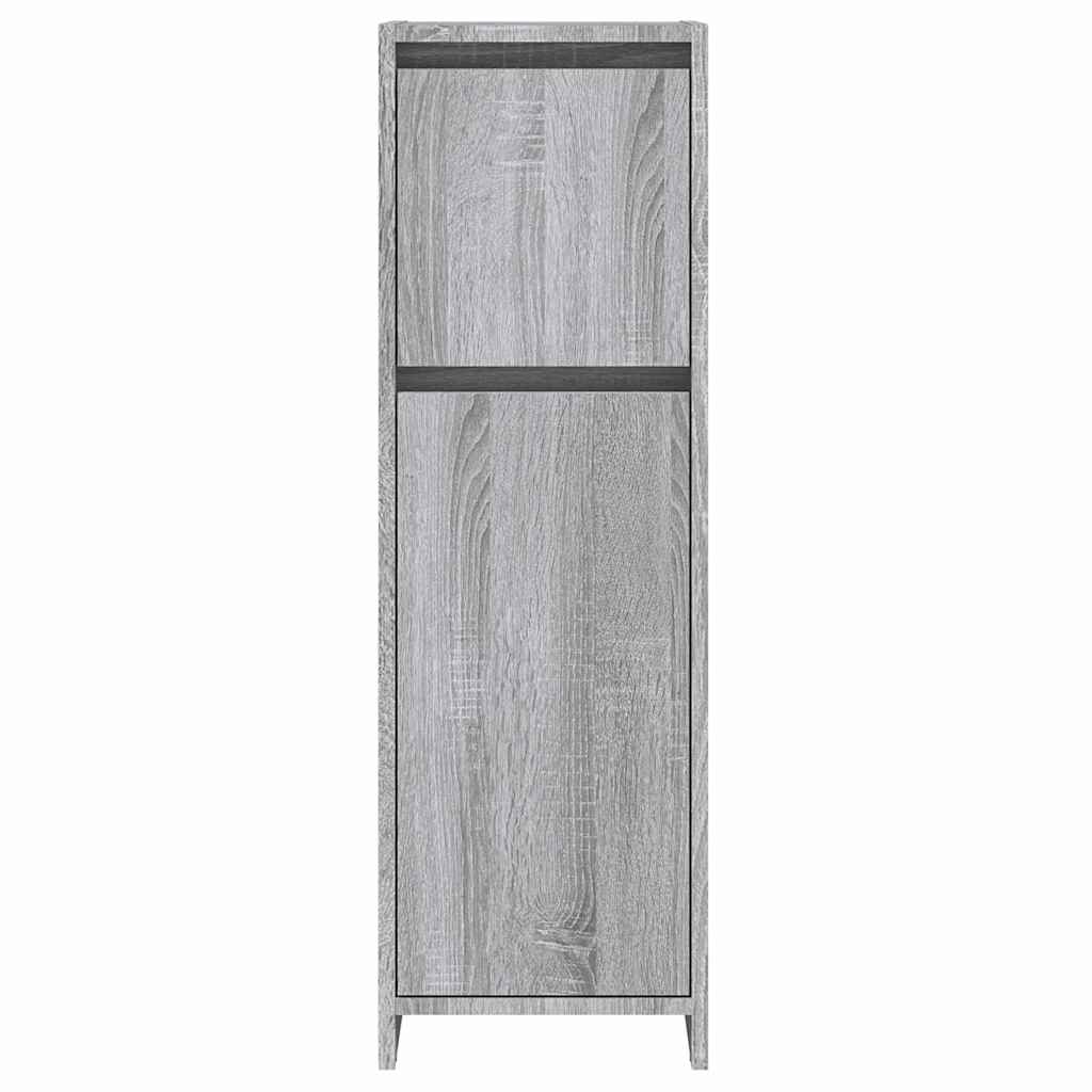 Vidaxl badkamerkast 30x30x95 cm bewerkt hout grijs sonoma eikenkleurig