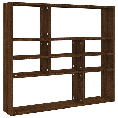 Vidaxl wandschap 90x16x78 cm bewerkt hout bruin eikenkleur