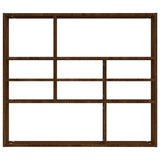 Vidaxl wandschap 90x16x78 cm bewerkt hout bruin eikenkleur