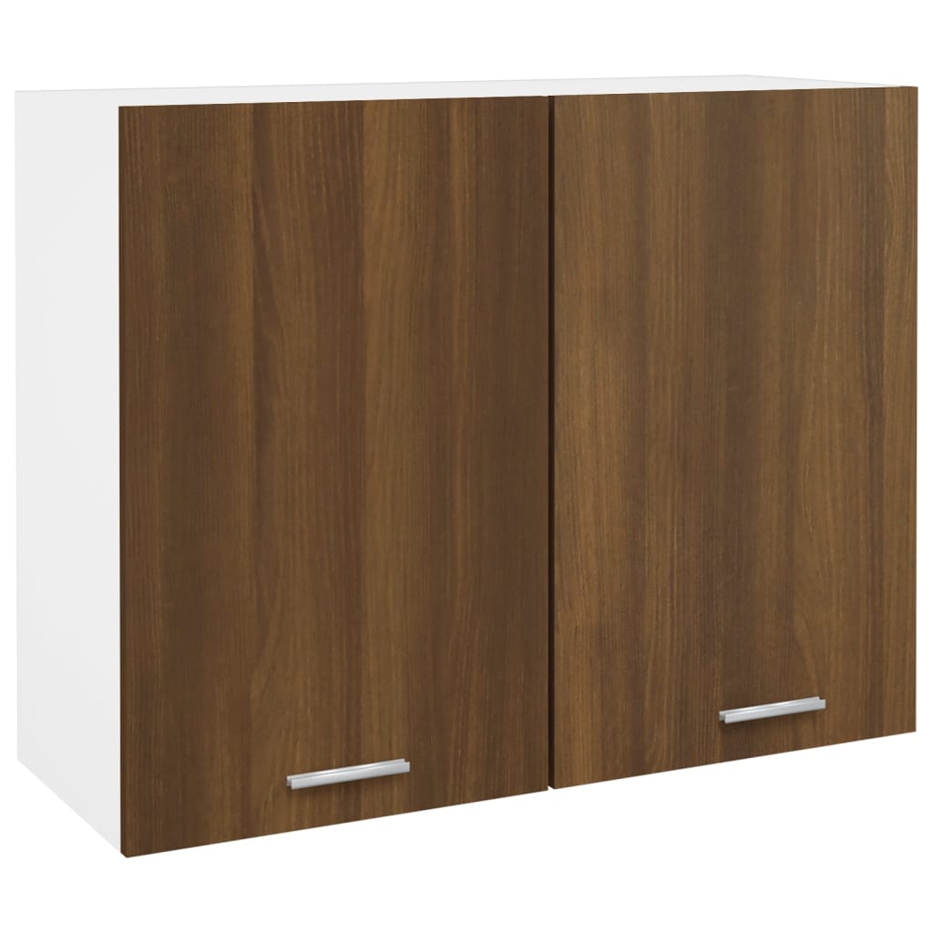 Vidaxl bovenkast lyon 80x31x60 cm bewerkt hout bruin eikenkleur