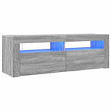 Vidaxl tv-meubel met led-verlichting 120x35x40 cm grijs sonoma eiken