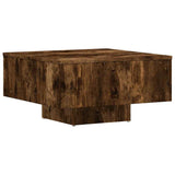 Vidaxl salontafel 60x60x31,5 cm bewerkt hout gerookt eikenkleurig