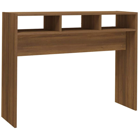 Vidaxl wandtafel 105x30x80 cm bewerkt hout bruin eikenkleur