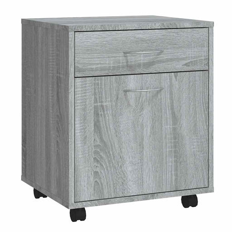 Vidaxl rolkast 45x38x54 cm bewerkt hout grijs sonoma eiken