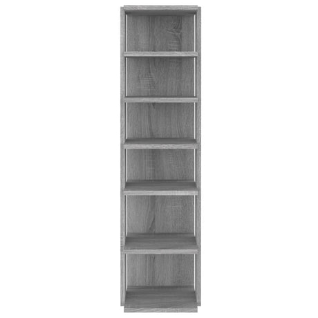 Vidaxl schoenenrek 27,5x27x102 cm bewerkt hout grijs sonoma