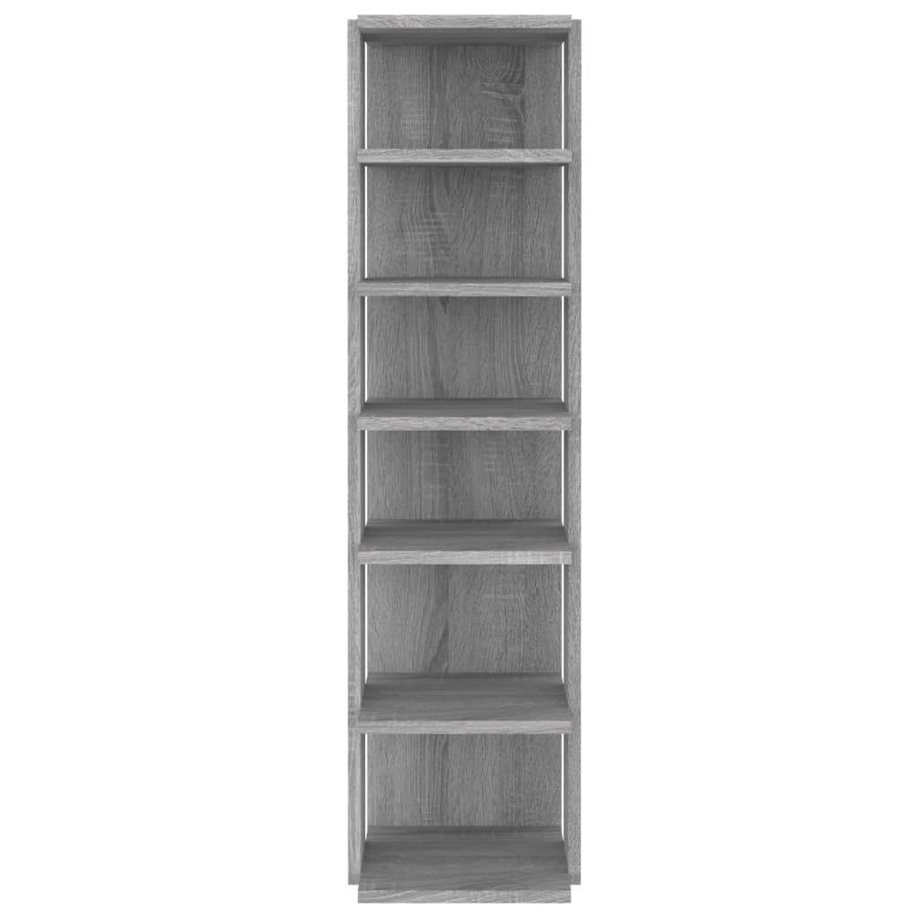 VidaXL shoe rack 27.5x27x102 cm processed wood gray sonoma