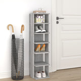 VidaXL shoe rack 27.5x27x102 cm processed wood gray sonoma