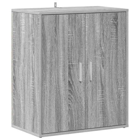 Vidaxl schoenenkast 60x35x70 cm bewerkt hout grijs sonoma eikenkleurig