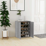 Vidaxl Shoe cabinet 60x35x70 cm Properted Wood Gray Sonoma Oak colored