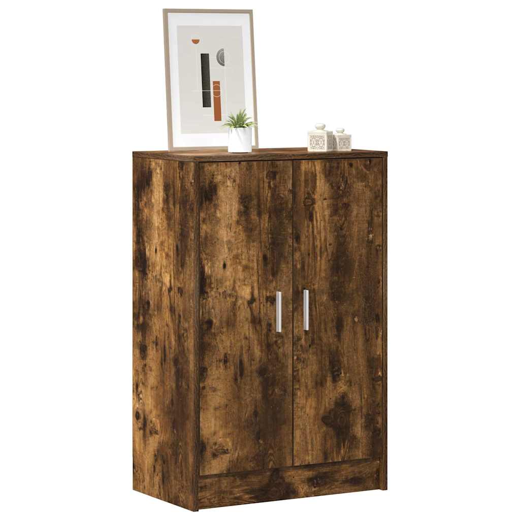 Vidaxl schoenenkast 60x35x92 cm bewerkt hout gerookt eikenkleurig
