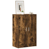 Vidaxl schoenenkast 60x35x92 cm bewerkt hout gerookt eikenkleurig