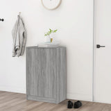 Armoire à chaussures vidaxl 60x35x92 cm en bois de bois de bois de chêne Gris sonoma