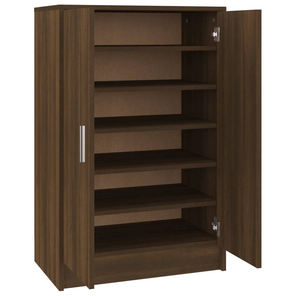 VidaXL shoe cabinet 60x35x92 cm Cut wood brown oak color