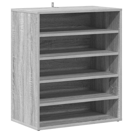 Vidaxl schoenenkast 60x35x70 cm bewerkt hout gerookt eikenkleurig