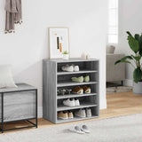 Vidaxl schoenenkast 60x35x70 cm bewerkt hout gerookt eikenkleurig