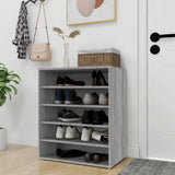 Vidaxl Shoe cabinet 60x35x70 cm Properted Wood Gray Sonoma Oak colored