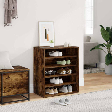 Vidaxl schoenenkast 60x35x70 cm bewerkt hout grijs sonoma eikenkleurig