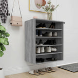 Vidaxl Shoe cabinet 60x35x70 cm Properted Wood Gray Sonoma Oak colored