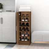 VidaXL shoe cabinet 32x35x92 cm processed wood brown oak color