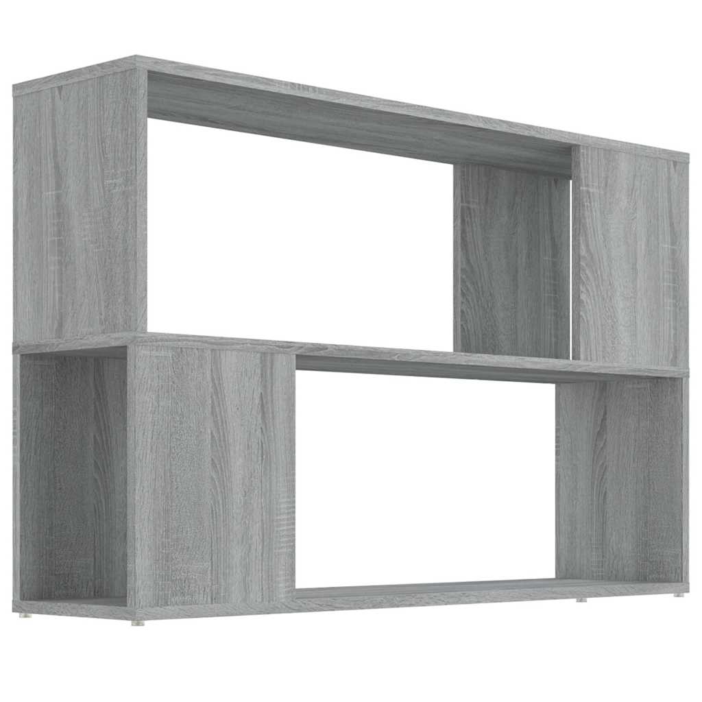 Vidaxl boekenkast 100x24x63 cm bewerkt hout grijs sonoma eikenkleurig