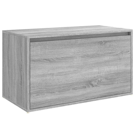 Vidaxl halbankje 80x40x45 cm bewerkt hout grijs sonoma eikenkleurig