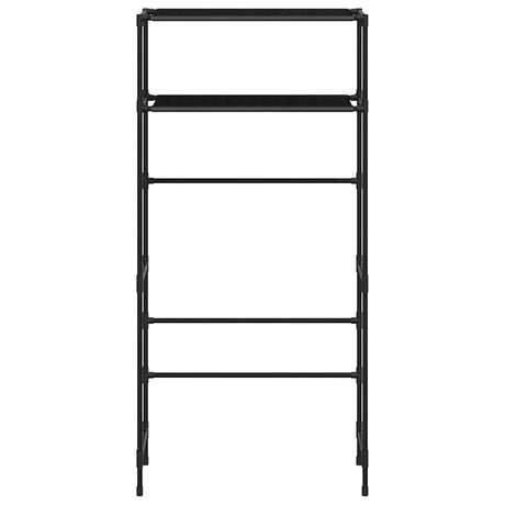 Vidaxl wasmachinerek 2-laags 69x28x143 cm ijzer zwart