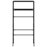 Vidaxl wasmachinerek 2-laags 69x28x143 cm ijzer zwart