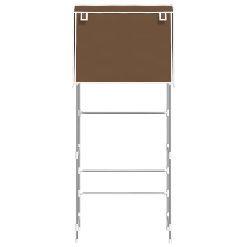 Vidaxl Späichere Rack fir Bongen Wäschmaschinn 2-Layer 71x29.5x170.5 cm Brown