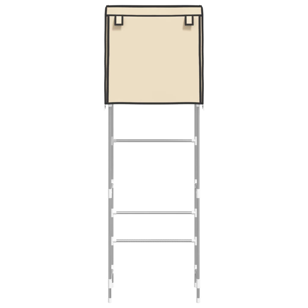 Vidaxl toatrek 2-sloj 56x30x170 cm železno smetano