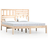 Vidaxl bedframe massief grenenhout 140x190 cm