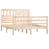 Vidaxl bedframe massief hout 140x190 cm