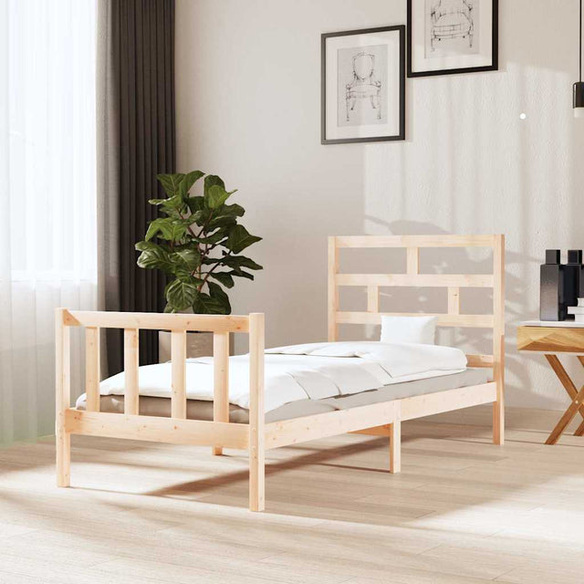 Vidaxl bedframe massief grenenhout 100x200 cm