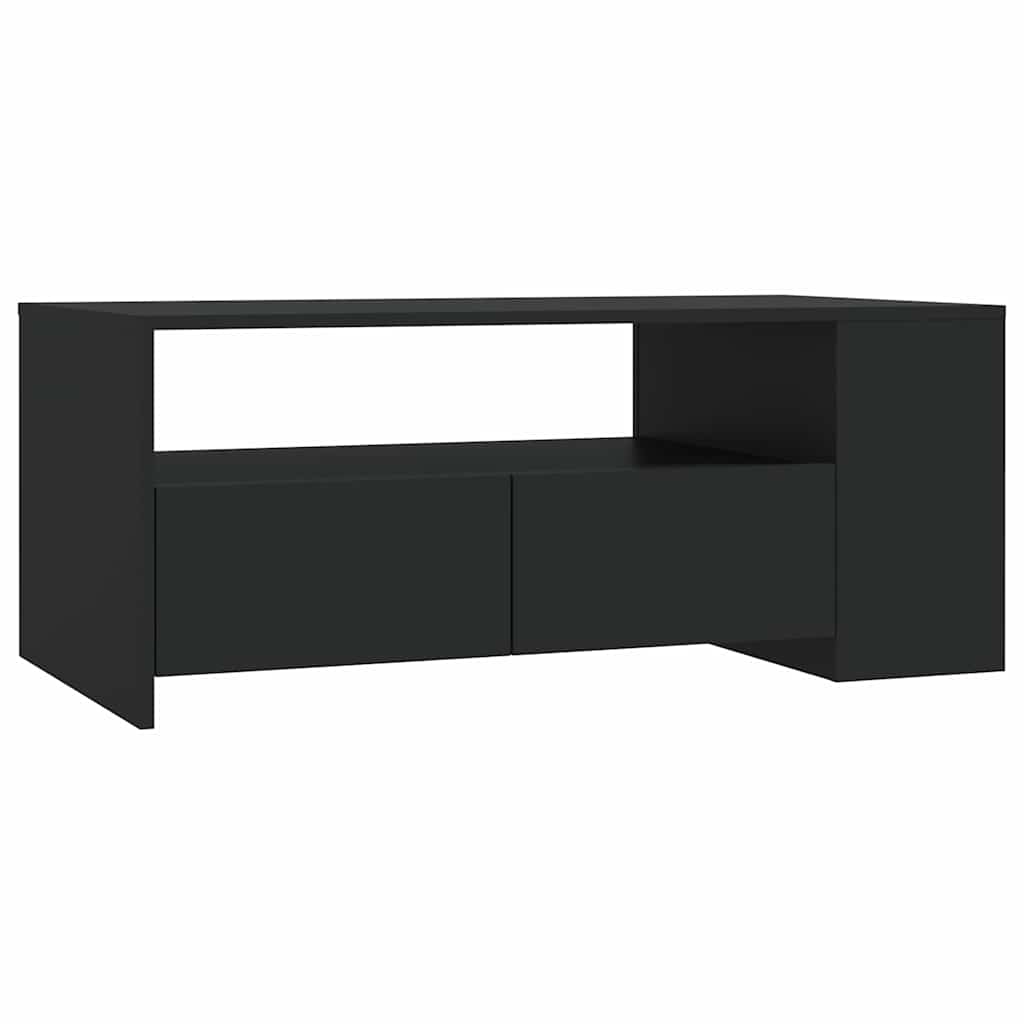 Vidaxl salontafel 102x50x45 cm bewerkt hout zwart