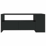 Vidaxl salontafel 102x50x45 cm bewerkt hout zwart