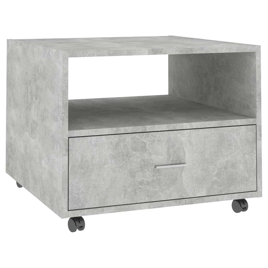 Vidaxl salontafel 55x55x40 cm bewerkt hout betongrijs