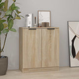 Vidaxl dressoir 60x30x70 cm bewerkt hout sonoma eikenkleurig