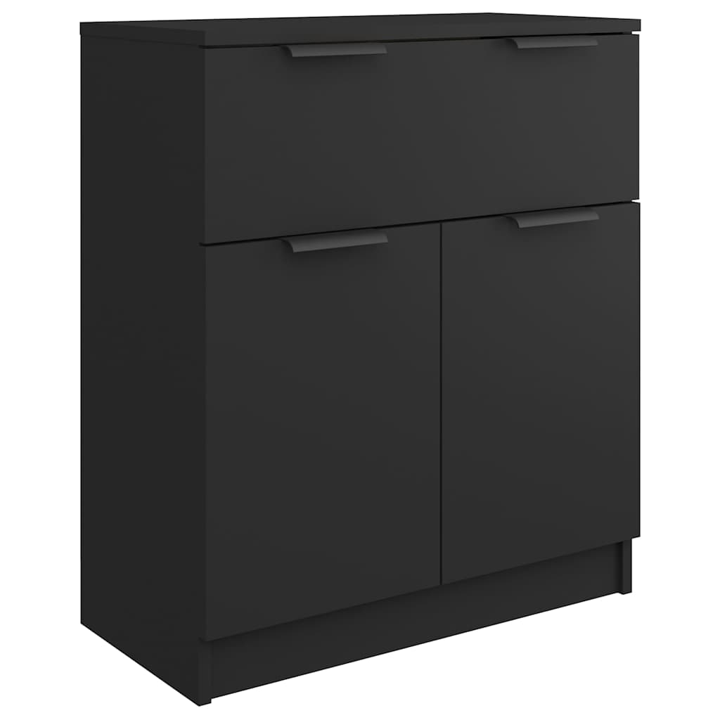 Vidaxl dressoir 60x30x70 cm bewerkt hout zwart