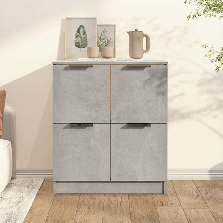 Vidaxl dressoir 60x30x70 cm bewerkt hout betongrijs