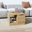 Vidaxl salontafel 50x50x36 cm bewerkt hout sonoma eikenkleurig