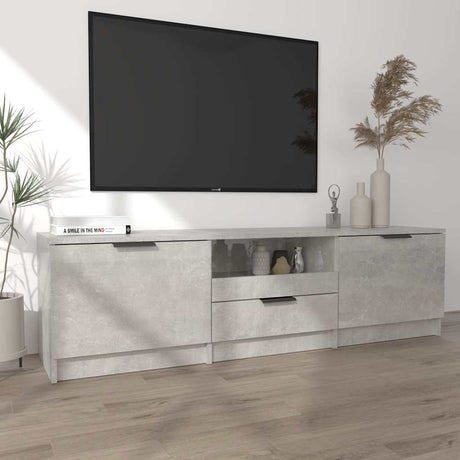 Vidaxl tv-meubel 140x35x40 cm bewerkt hout betongrijs