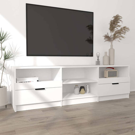 Vidaxl tv-meubel 150x33,5x45 cm bewerkt hout wit