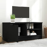 Vidaxl tv-meubel 80x35x36,5 cm bewerkt hout zwart