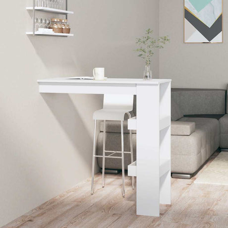 Vidaxl bartafel wandgemonteerd 102x45x103,5 cm bewerkt hout wit