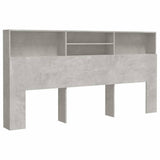 Vidaxl hoofdbordkast 200x19x103,5 cm betongrijs
